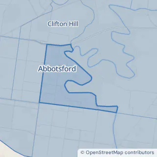 Map showing Abbotsford within the Laundry Plus service area