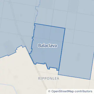 Map showing Balaclava within the Laundry Plus service area