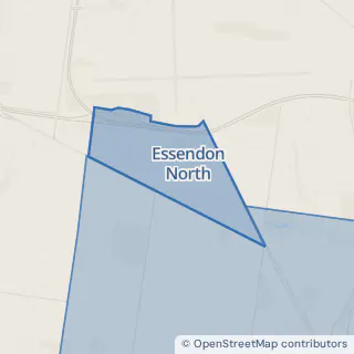 Map showing Essendon North within the Laundry Plus service area