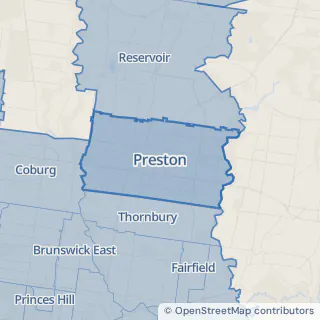 Map showing Preston within the Laundry Plus service area