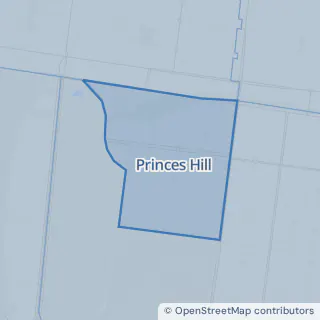 Map showing Princes Hill within the Laundry Plus service area